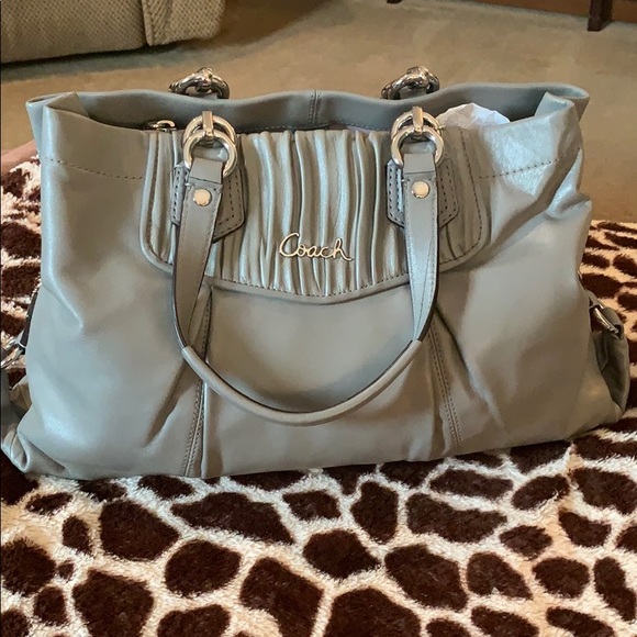 Authentic beautiful gray Coach bag!! - Picture 2 of 7